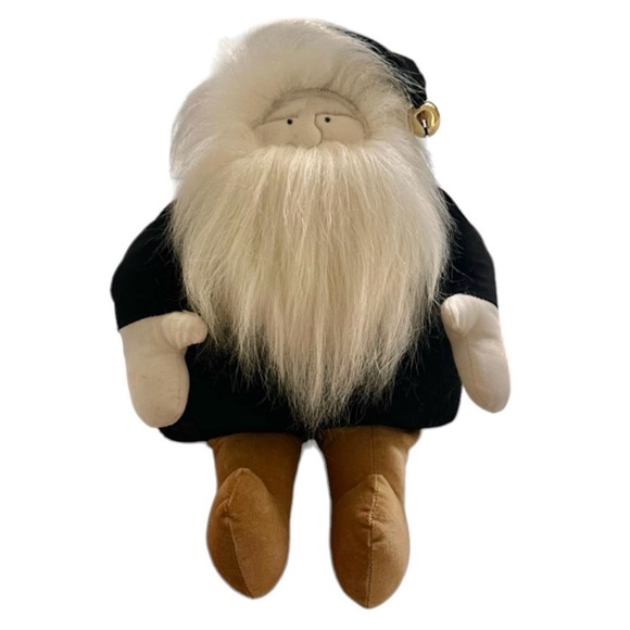 Woof & Poof Black Velvet Christmas Musical Santa We Wish You a Merry Christmas - Picture 6 of 6